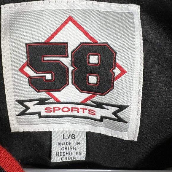 Ohio State University 58 Sports Men L 3D Spell Out Pullover Varsity Jacket Lined - Picture 14 of 16